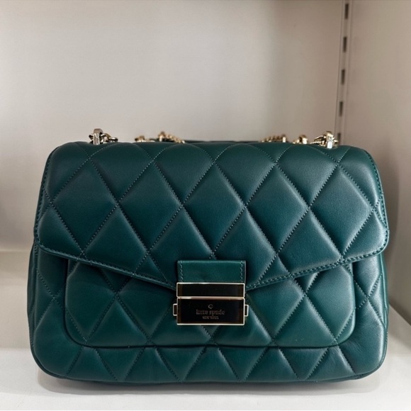 Kate Spade Carey Quilted Flap Shoulder Bag
Deep Jade - Picture 2 of 8